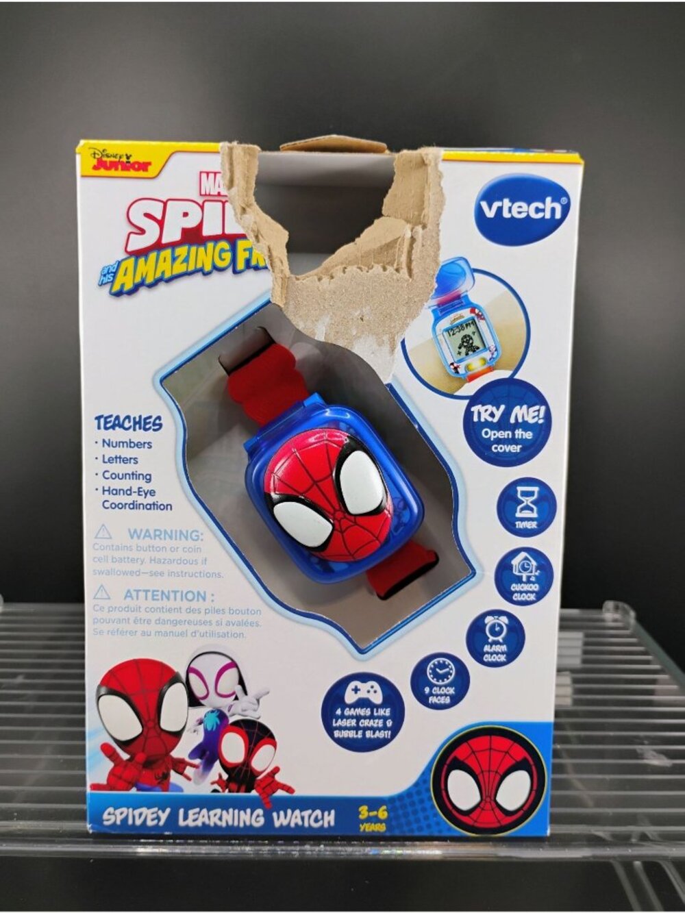 Marvel Spidey & His Amazing Friends Learning Watch By VTech